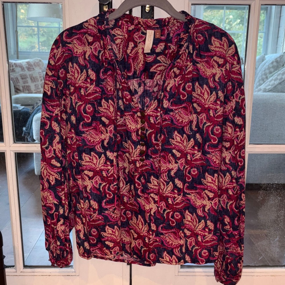 Pilcro Balloon Sleeve Blouse